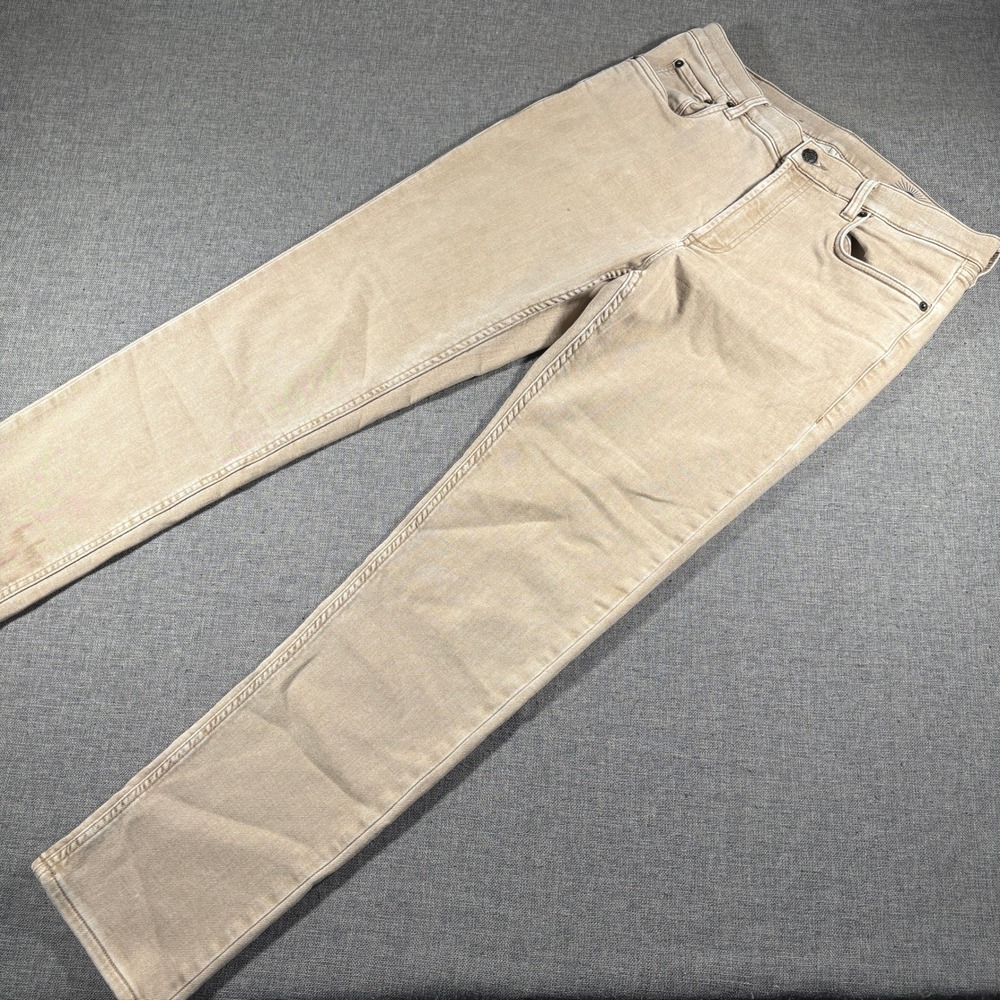 Faherty Stretch Terry Chino Pants Mens 32/32 Tan Khaki 5-Pocket MBF2440-DKA